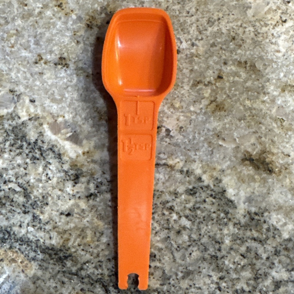 Tupperware Replacement Orange 1 Tsp or 1.5 Tsp‎ Measuring Spoon #1272